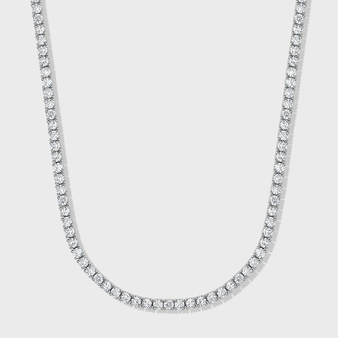 3mm Silver Tennis Chain for Men & Women
