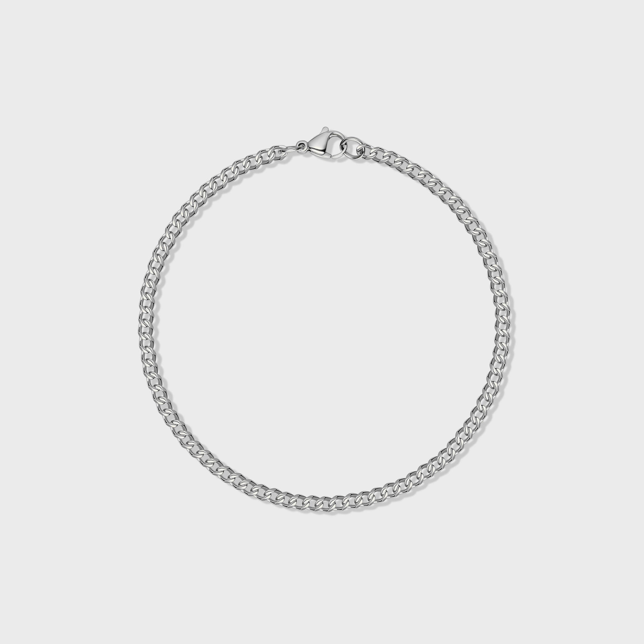 Silver Micro Cuban Bracelet for Women