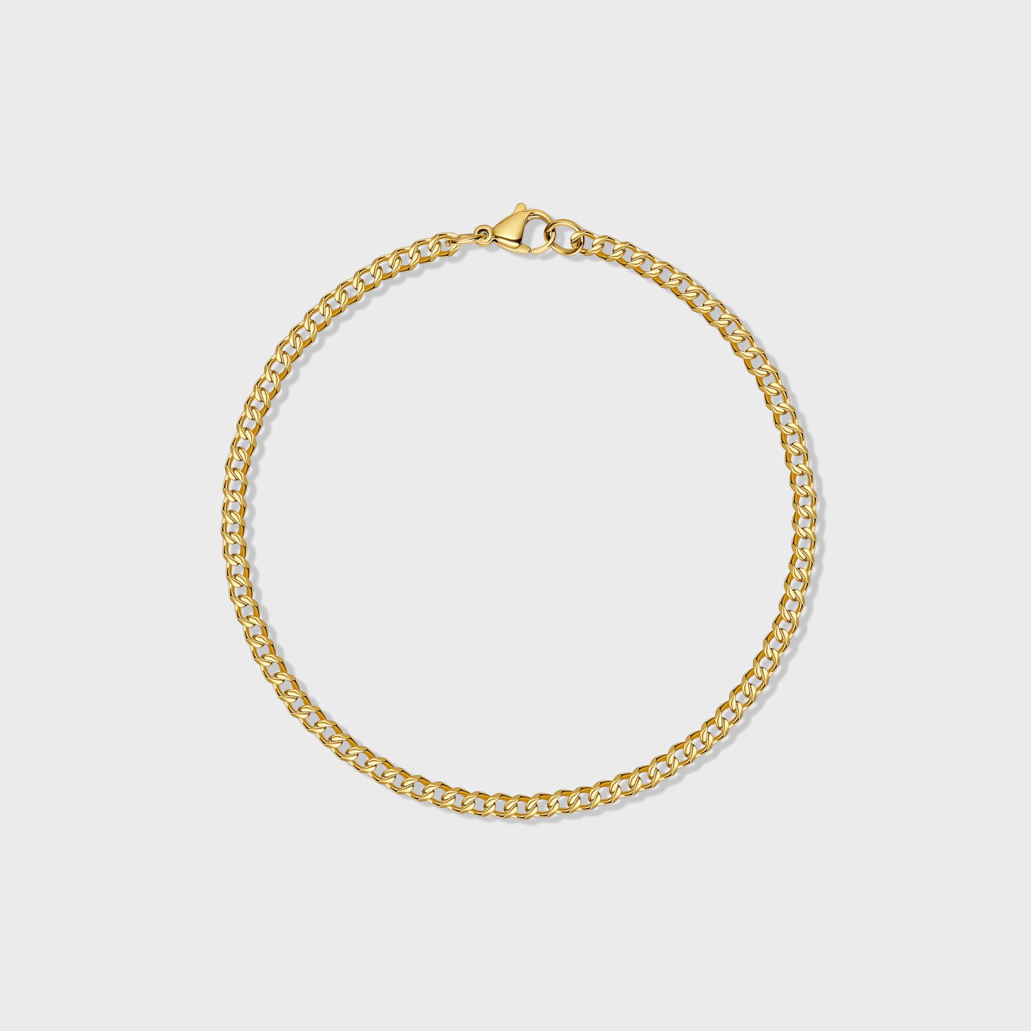 Gold Micro Cuban Chain Bracelet for Men