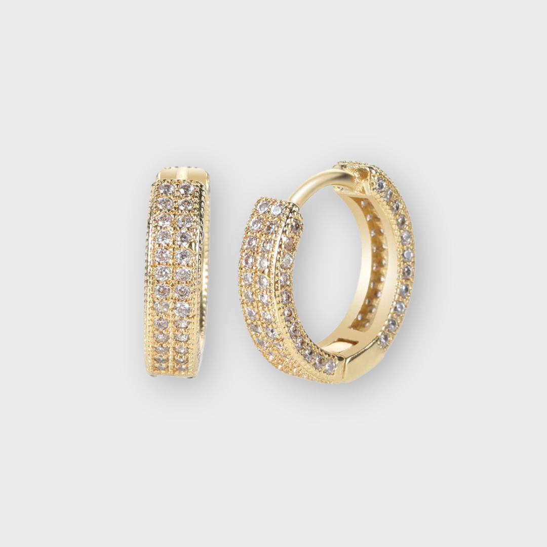 Gold Radiant Stud Earrings for Everyday Wear