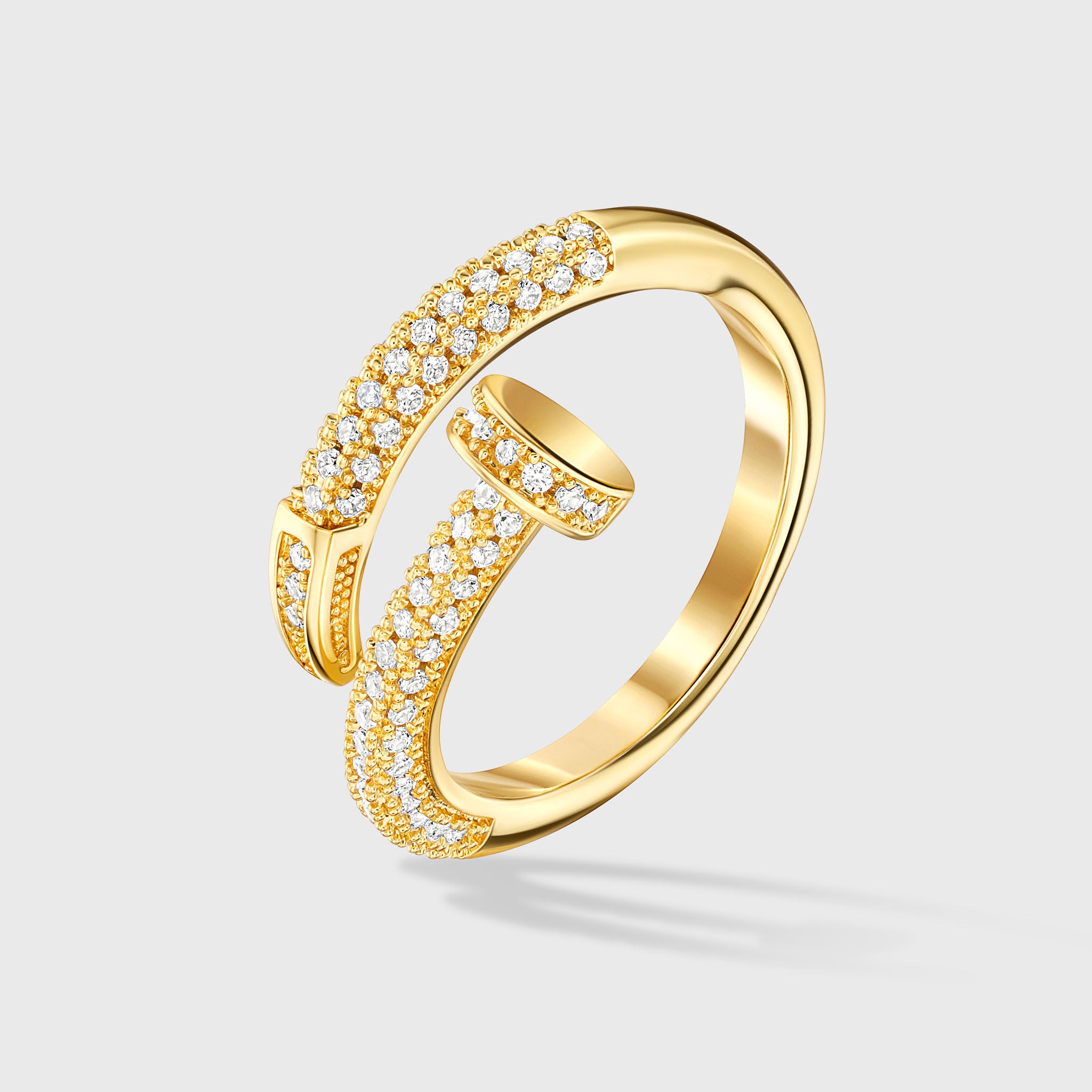 Gold Nail Ring – Stylish Finger Jewelry