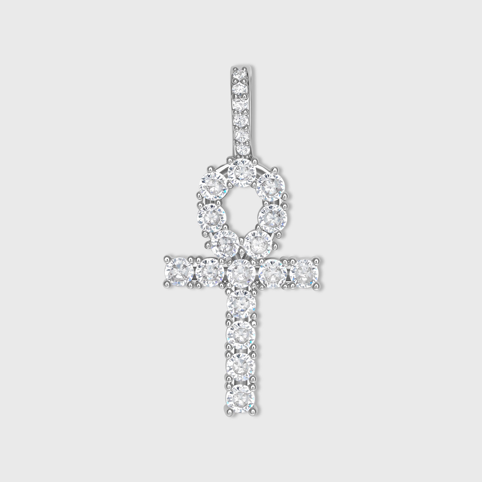 Silver Ankh Necklace - Spiritual Symbol Pendant