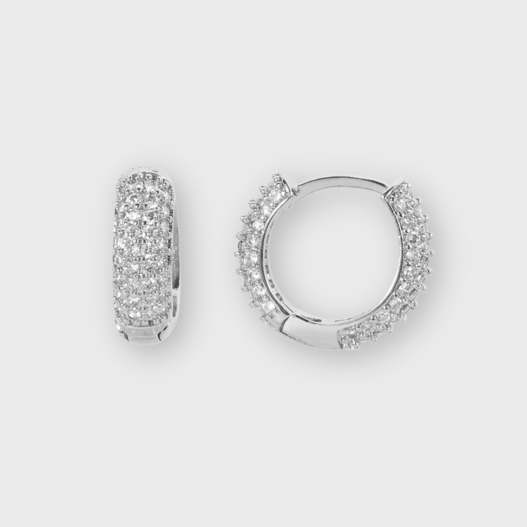 Silver Eternity Stud Earrings for Everyday Wear