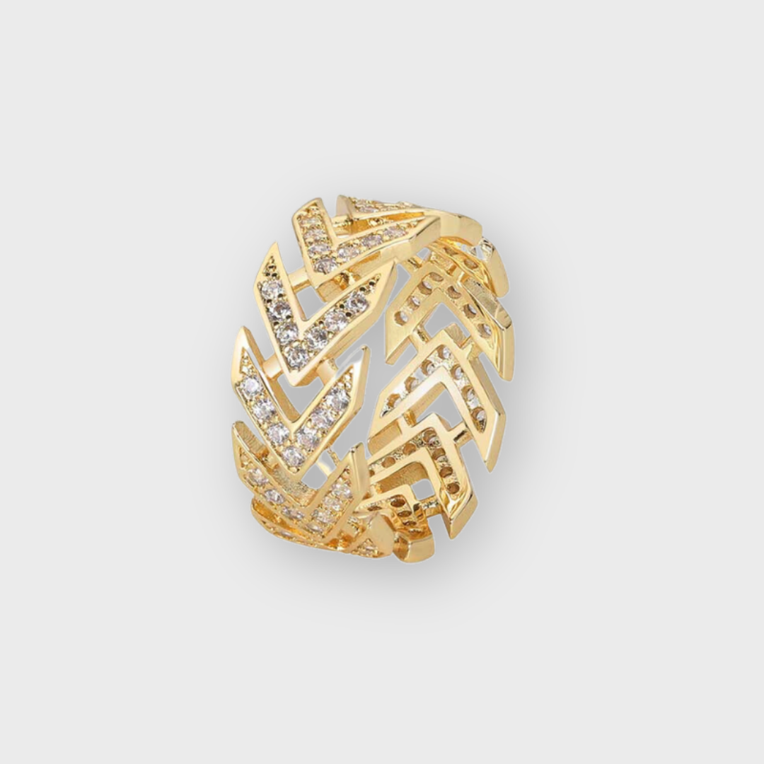 Gold Arrow Ring - Elegant Minimalist Jewelry