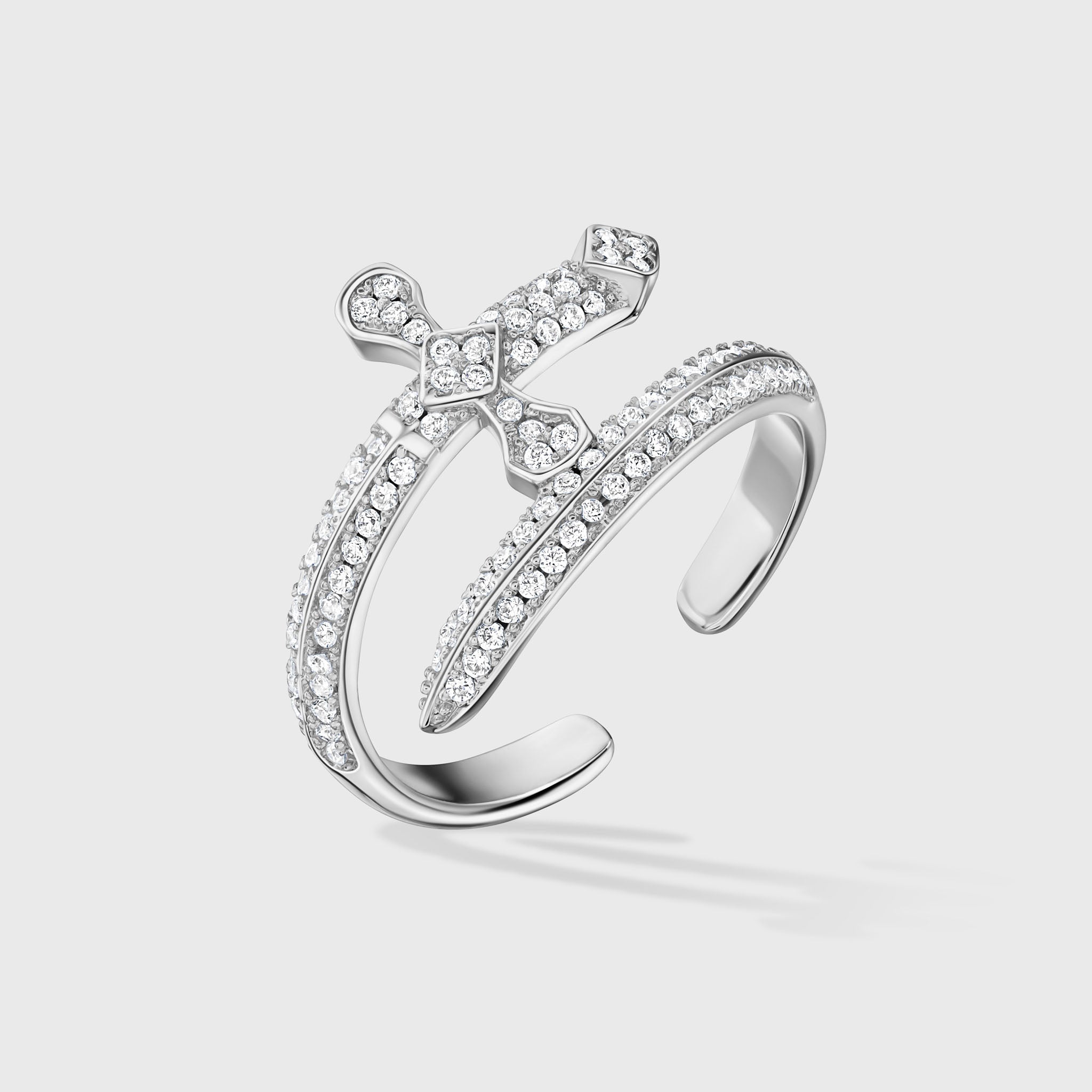 Silver Sword Ring for Men - Stylish Gothic Jewelry