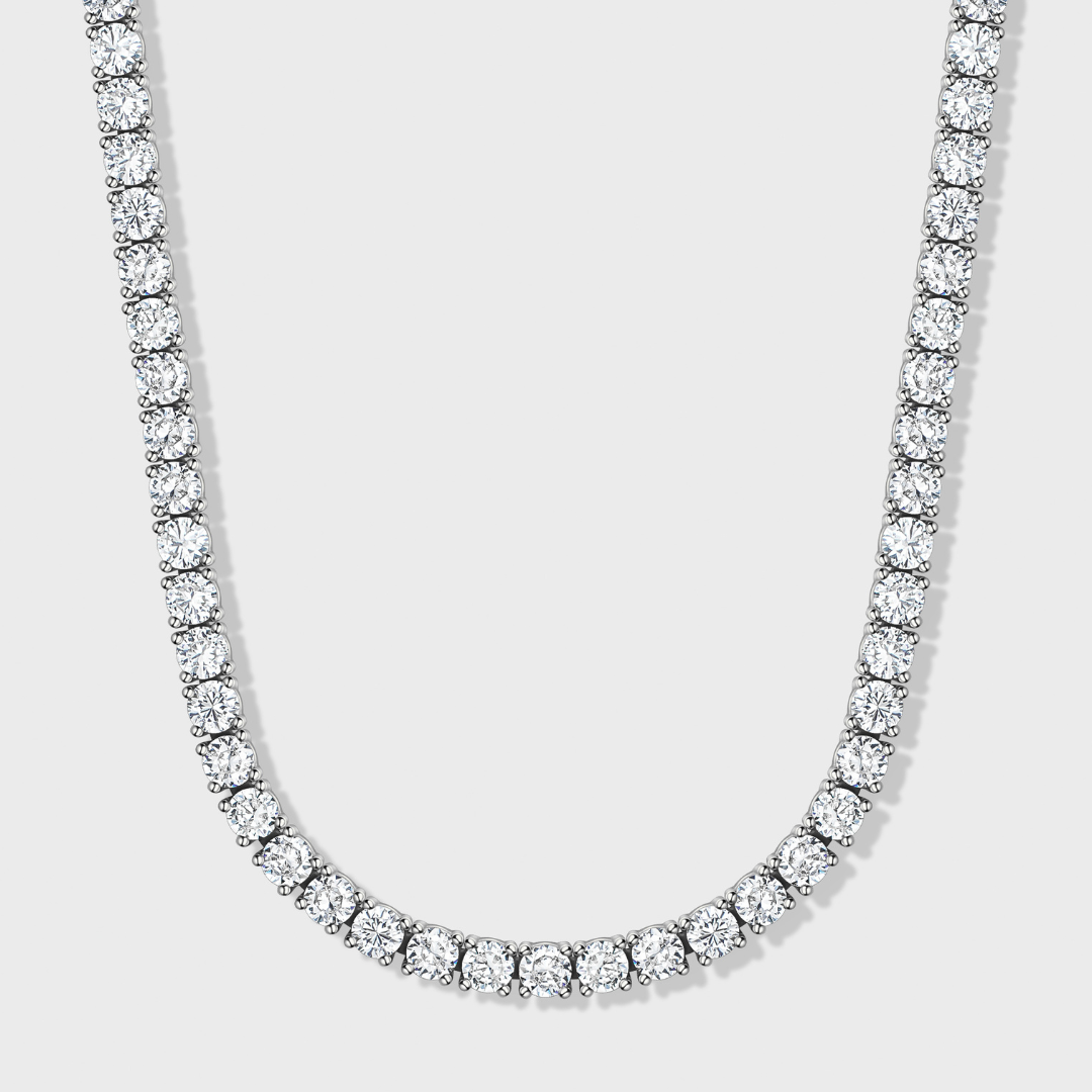 5mm Silver Tennis Chain for Men & Women