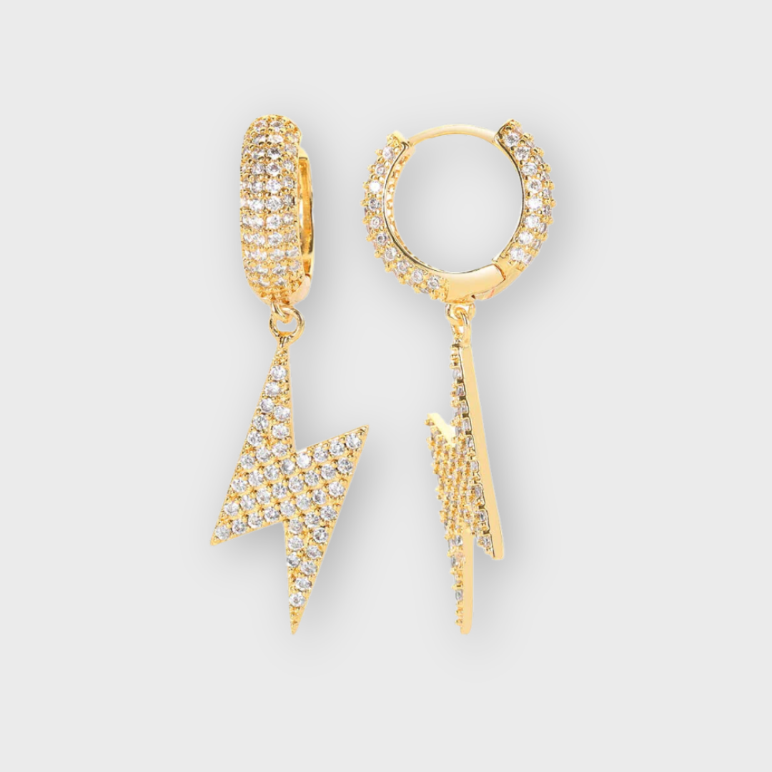 Gold Fulgur Stud Earrings