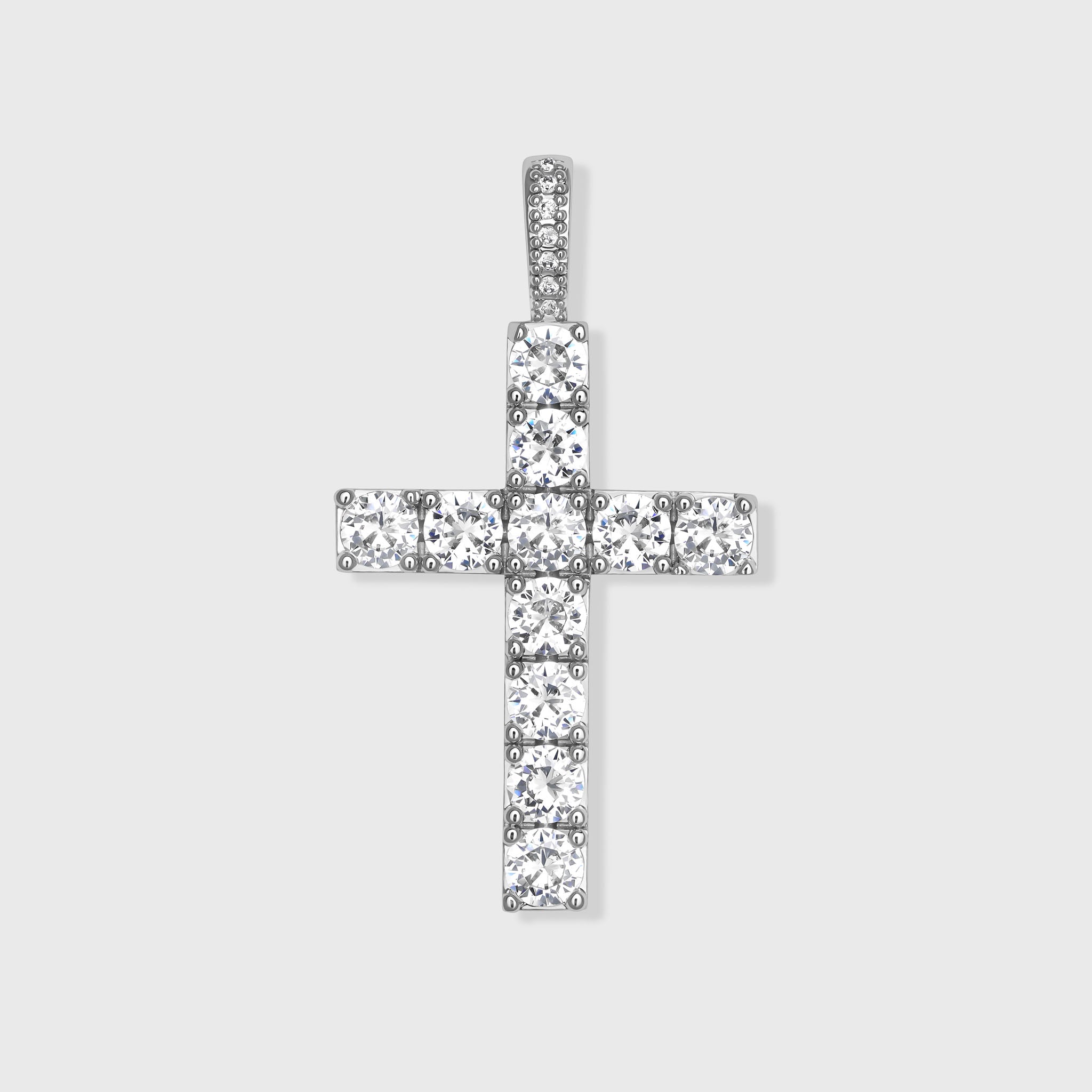 Silver Cross Pendant Necklace
