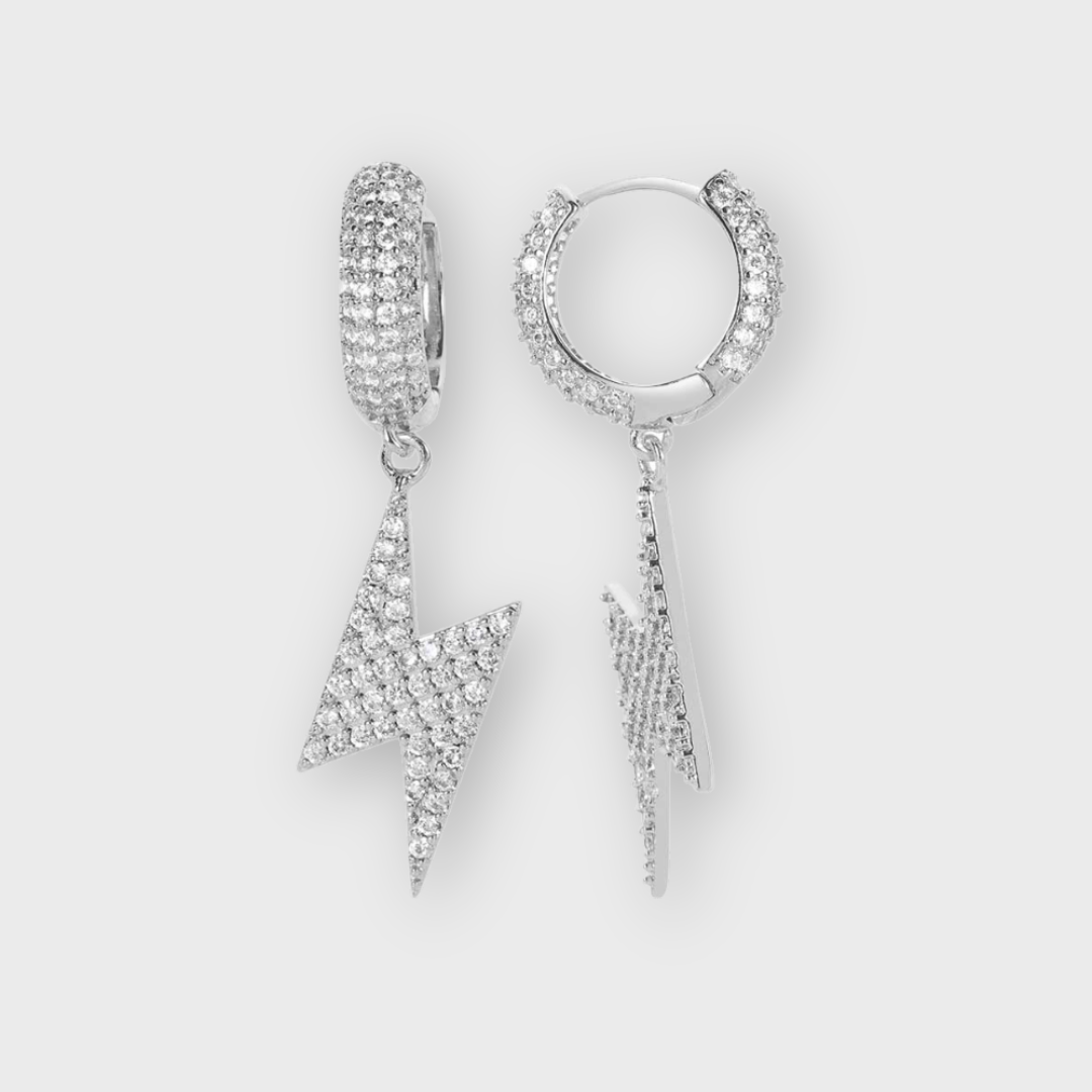 Silver Fulgur Stud Earrings